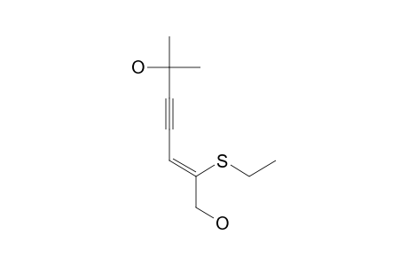 2,7-DIHYDROXY-2-METHYL-6-ETHYLSULFANYL-5Z-EN-HEPT-3-YNYL