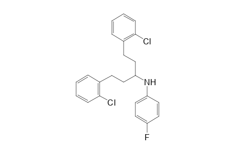 N-(1,5-Bis(2-chlorophenyl)pentan-3-yl)-4-fluoroaniline