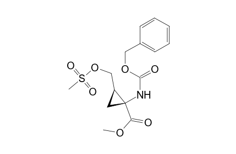 Methyl (1S,2R)-(-)-1-N-benzyloxycarbonylamino-2-methanesulfonyloxymethylcyclopropanecarboxylate