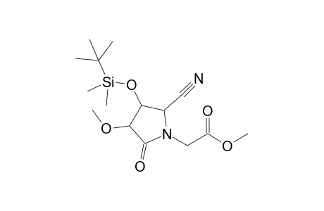 5-Cyano-3-methoxy-4-tert-butyldimethylsiloxy-N-(methoxycarbonylmethyl)pyrrolidin-2-one