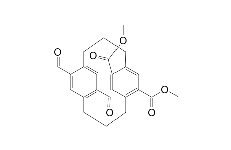dimethyl pseudogem-14 ,17-diformyl[3.3]paracyclophane-5,8-dicarboxylate