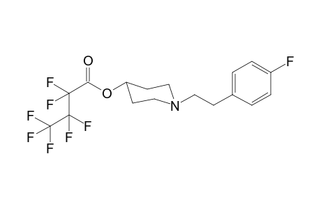 1-[2-(4-Fluorophenyl)ethyl]piperidin-4-yl-heptafluorobutanoate