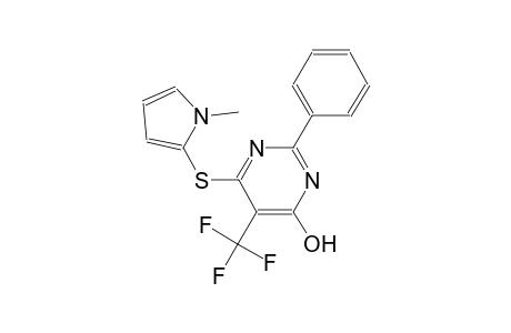 6-[(1-methyl-1H-pyrrol-2-yl)sulfanyl]-2-phenyl-5-(trifluoromethyl)-4-pyrimidinol