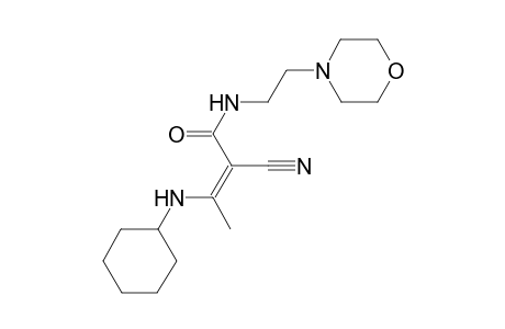 (2Z)-2-cyano-3-(cyclohexylamino)-N-[2-(4-morpholinyl)ethyl]-2-butenamide