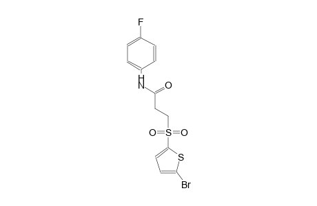 3-[(5-bromo-2-thienyl)sulfonyl]-N-(4-fluorophenyl)propanamide