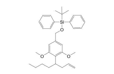 (t-Butyl)-[3',5'-dimethoxy-4'-(oct-1''-en-4"-yl)benzyloxy]-diphenylsilane