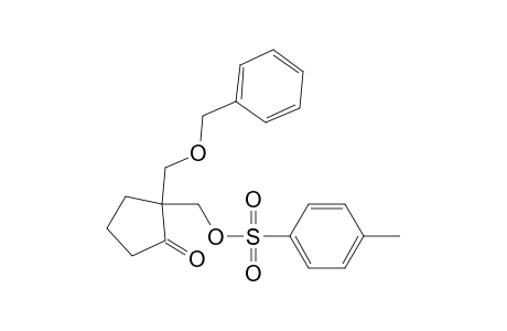 2-Benzyloxymethyl-2-(p-tolylsulphonyloxymethyl)cyclopentan-1-one