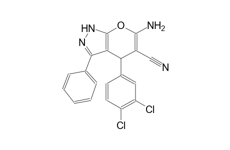6-amino-4-(3,4-dichlorophenyl)-3-phenyl-1,4-dihydropyrano[2,3-c]pyrazole-5-carbonitrile