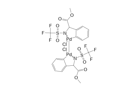 [PD(MIU-CL)(C6H4CH(CO2ME)NHTF-2)]2