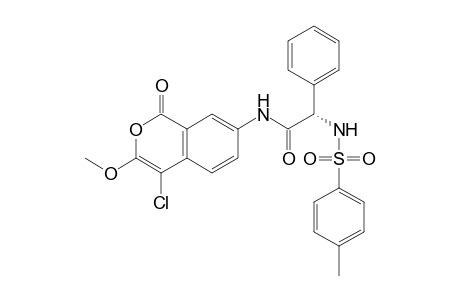 7-(n-tosyl-.alpha.-phenylglycyl)amino-4-chloro-3-methoxyisocoumarin