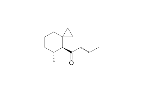 rel-(4S,5R)-1-(5-methylspiro[2.5]oct-6-en-4-yl)but-2-en-1-one