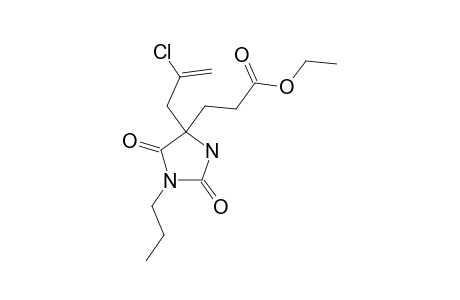ETHYL-3-[4-(2-CHLOROPROP-2-ENYL)-2,5-DIOXO-1-PROPYLIMIDAZOLIDIN-4-YL]-PROPANOATE