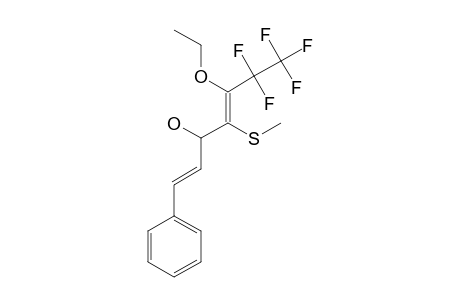 (3-E,6-E)-3-ETHOXY-1,1,1,2,2-PENTAFLUORO-4-(METHYLTHIO)-7-PHENYLHEPT-3,6-DIEN-5-OL
