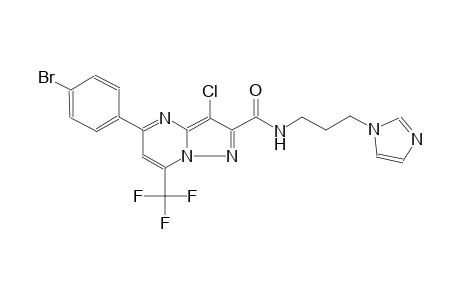5-(4-bromophenyl)-3-chloro-N-[3-(1H-imidazol-1-yl)propyl]-7-(trifluoromethyl)pyrazolo[1,5-a]pyrimidine-2-carboxamide
