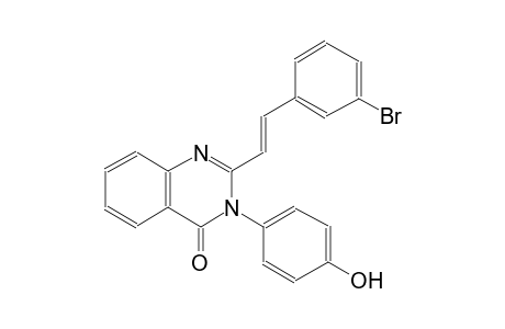 2-[(E)-2-(3-bromophenyl)ethenyl]-3-(4-hydroxyphenyl)-4(3H)-quinazolinone