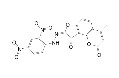 (8E)-4-methyl-2H-furo[2,3-h]chromene-2,8,9-trione 8-[(2,4-dinitrophenyl)hydrazone]