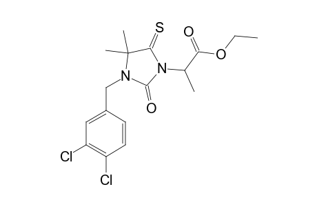 2-[3-(3,4-DICHLOROBENZYL)-4,4-DIMETHYL-2-OXO-5-THIOXO-IMIDAZOLIDIN-1-YL]-PROPIONIC-ACID-ETHYLESTER