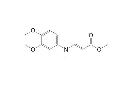 (E)-3-(3,4-dimethoxy-N-methyl-anilino)acrylic acid methyl ester