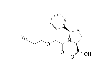 (2R,4R)-3-(2-but-3-ynoxy-1-oxoethyl)-2-phenyl-4-thiazolidinecarboxylic acid