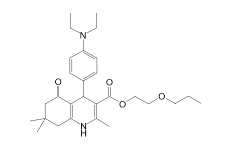 2-Propoxyethyl 4-[4-(diethylamino)phenyl]-2,7,7-trimethyl-5-oxo-1,4,5,6,7,8-hexahydro-3-quinolinecarboxylate
