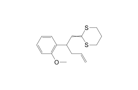 2-(2-(2-methoxyphenyl)pent-4-enylidene)-1,3-dithiane