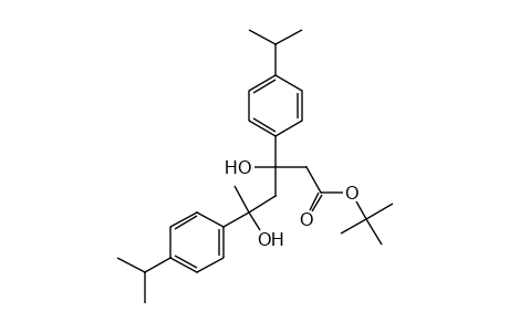 3,5-BIS(p-ISOPROPYLPHENYL)-3,5-DIHYDROXYHEXANOIC ACID, tert-BUTYL ESTER