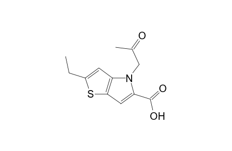 2-Ethyl-4-(2-oxidanylidenepropyl)thieno[3,2-b]pyrrole-5-carboxylic acid