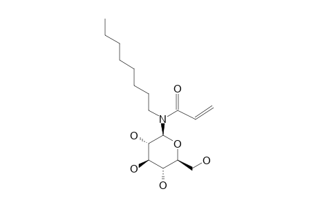 N-(BETA-D-GLUCOPYRANOSYL)-N-OCTYLACRYLAMIDE;ENDO-ROTAMER