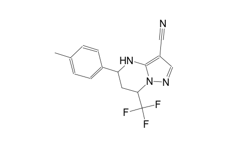 5-(4-methylphenyl)-7-(trifluoromethyl)-4,5,6,7-tetrahydropyrazolo[1,5-a]pyrimidine-3-carbonitrile