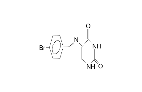 5-{[(E)-(4-bromophenyl)methylidene]amino}-2,4(1H,3H)-pyrimidinedione