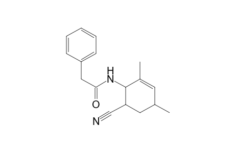 N-(6-cyano-2,4-dimethyl-1-cyclohex-2-enyl)-2-phenylacetamide