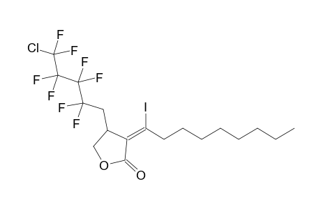 (E)-3-(1'-Iodononylidene)-4-(4'-chlorooctafluorobutylmethyl)-2(3H)-dihydrofuranone