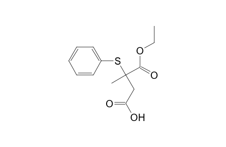 Butanedioic acid, 2-methyl-2-(phenylthio)-, 1-ethyl ester