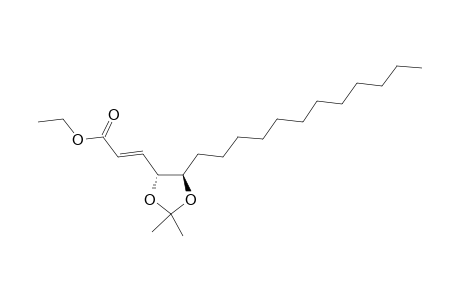 Ethyl (4R,5R)-4,5-Diol-4,5-O-isopropylidene-2-heptadecenoate