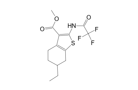 methyl 6-ethyl-2-[(trifluoroacetyl)amino]-4,5,6,7-tetrahydro-1-benzothiophene-3-carboxylate