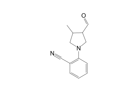 N-(2-CYANOPHENYL)-4-METHYLPYRROLIDINE-3-CARBALDEHYDE;MAJOR
