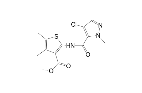 3-thiophenecarboxylic acid, 2-[[(4-chloro-1-methyl-1H-pyrazol-5-yl)carbonyl]amino]-4,5-dimethyl-, methyl ester