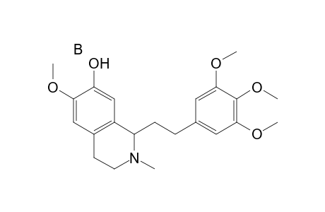 7-Isoquinolinol, 1,2,3,4-tetrahydro-6-methoxy-2-methyl-1-[2-(3,4,5-trimethoxyphenyl)ethyl]-, compd. with borane (1:1)