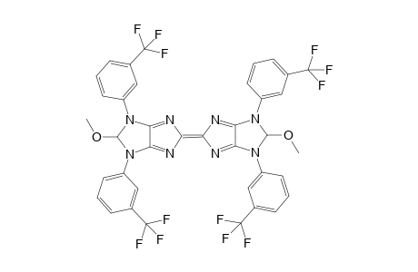 5,5'-Dimethoxy-4,6,4',6'-tetrakis-(3-trifluoromethyl-phenyl)-5,6,5',6'-tetrahydro-4H,4'H-[2,2']bi[imidazo[4,5-d]imidazolylidene]