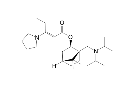 (1R,2R,4R)-1-Diisopropylaminomethyl-7,7-dimethylbicyclo[2.2.1]hept-2-yl (E)-3-(pyrrolidin-1-yl)pent-2-enoate