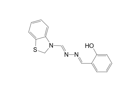 Benzaldehyde, 2-hydroxy-, (3-methyl-2(3H)-benzothiazolylidene)hydrazone