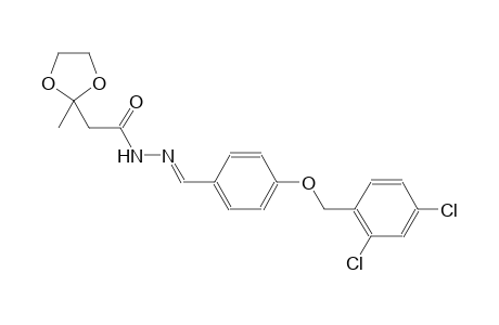 N'-((E)-{4-[(2,4-dichlorobenzyl)oxy]phenyl}methylidene)-2-(2-methyl-1,3-dioxolan-2-yl)acetohydrazide