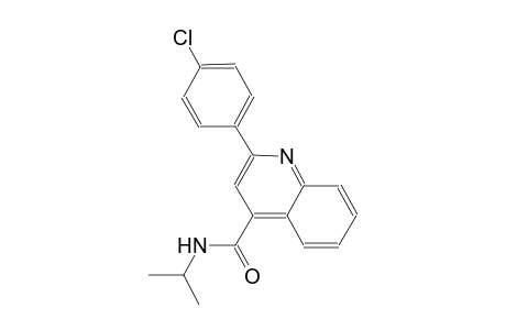 4-quinolinecarboxamide, 2-(4-chlorophenyl)-N-(1-methylethyl)-