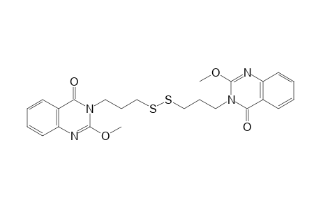2-Methoxy-3-[3-[3-(2-methoxy-4-oxidanylidene-quinazolin-3-yl)propyldisulfanyl]propyl]quinazolin-4-one