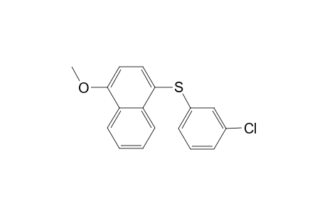 (3-chlorophenyl)(1-methoxynaphthalen-4-yl)sulfane