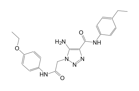 5-amino-1-[2-(4-ethoxyanilino)-2-oxoethyl]-N-(4-ethylphenyl)-1H-1,2,3-triazole-4-carboxamide