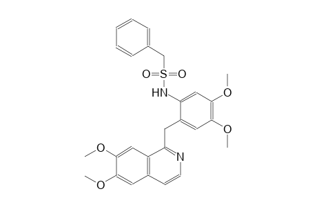 N-{2-[(6,7-dimethoxy-1-isoquinolinyl)methyl]-4,5-dimethoxyphenyl}(phenyl)methanesulfonamide