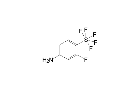 2-[.lambda.(6)-Pentafluorosulfanyl]-5-amino-1-fluorobenzene