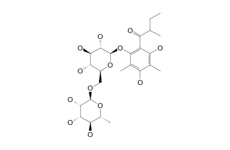 4,6-DIMETHYL-1-O-[ALPHA-L-RHAMNOPYRANOSYL-(1->6)-BETA-D-GLUCOPYRANOSIDE]-MULTIFIDOL