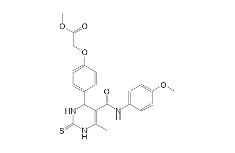 methyl (4-{5-[(4-methoxyanilino)carbonyl]-6-methyl-2-thioxo-1,2,3,4-tetrahydro-4-pyrimidinyl}phenoxy)acetate